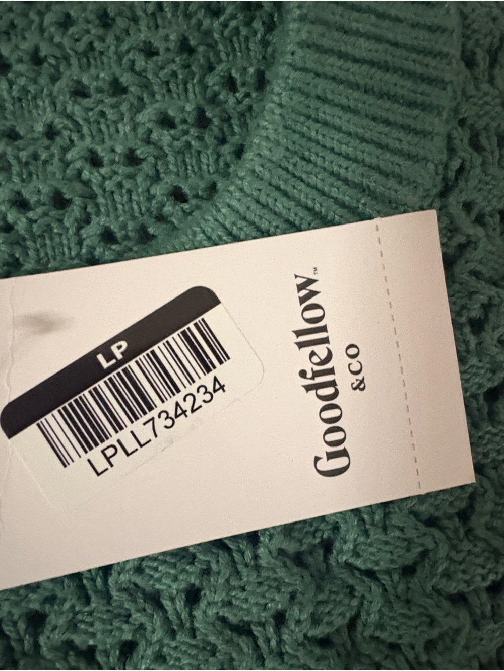 Goodfellow & Co Teal-Green Textured Crewneck Sweater - Picture 3 of 7